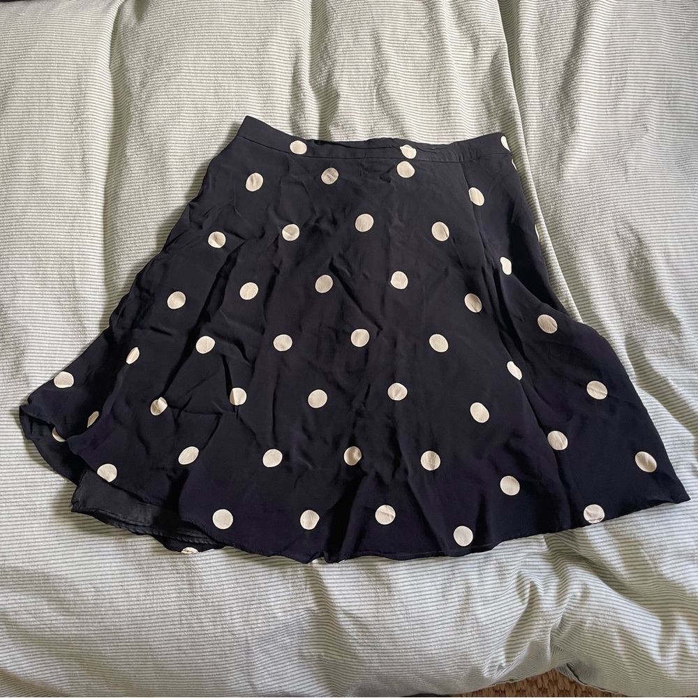 Vintage polka dot circle skirt